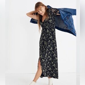 Madewell Tulip-Sleeve Maxi Dress in Antique Flora